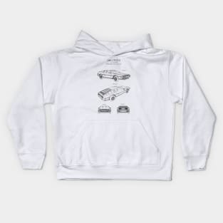 DELOREAN patent Kids Hoodie